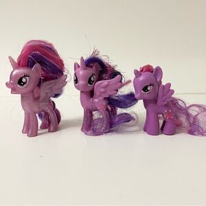 Lot of 3 My Little Pony Twilight Sparkle Toys